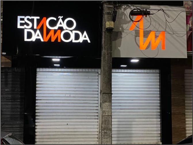 Fachada em ACM com Iluminação Interna – Estação da Moda